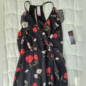 NWT Black Floral Sundress